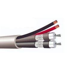 Καλώδιο κλειστού κυκλώματος CCTV 2 MICROCOAXIAL επικασσιτερωμένο 0,50mm² T2M10-250 ΜΑΒΙΚΑΛ
