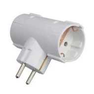 Ταφ σούκο 2 εξόδων λευκό 3500W 220-240V με προστασία επαφών