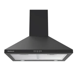 Απορροφητήρας κουζίνας καμινάδα 60cm Telemax TD0860 μαύρο με ροή 500m³/h πλάτος 60cm