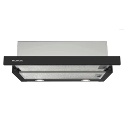 Απορροφητήρας κουζίνας συρόμενος 60cm Telemax TH0460 μαύρος με ροή 350m³/h