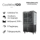 Επαγγελματικό Air Cooler Telemax CoolWind120 420W με ροή 12000 m³/h