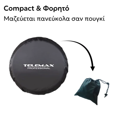 Προστατευτικό κάλυμμα επαγγελματικού ανεμιστήρα Telemax-C75 μαύρο 75cm (30") - UV & Water Resistant Προστατευτικό κάλυμμα επαγγελματικού ανεμιστήρα Telemax-C75 μαύρο 75cm (30") - UV & Water Resistant