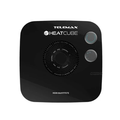 Αερόθερμο Telemax Heatcube FH-P04 μαύρο 2000W κάλυψη 12 m² 27x12,5x26cm