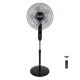 Ανεμιστήρας Επιδαπέδιος Telemax DC12 Μαύρος 40cm - 30W DC Μοτέρ & Διπλή Φτερωτή ( FS40-DC12 )