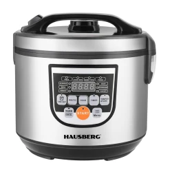 Multicooker ηλεκτρικός ψηφιακός μάγειρας Hausberg HB-1311IN 900W Inox 5L
