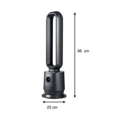 Ανεμιστήρας πύργος bladeless Hausberg HB-5956GR γκρι 86cm - 70W με LED