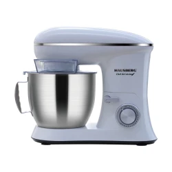 Κουζινομηχανή Hausberg HB-7622AB 1700W με Ανοξείδωτο Κάδο 6.5L & 10 Ταχύτητες σε Λευκό Χρώμα