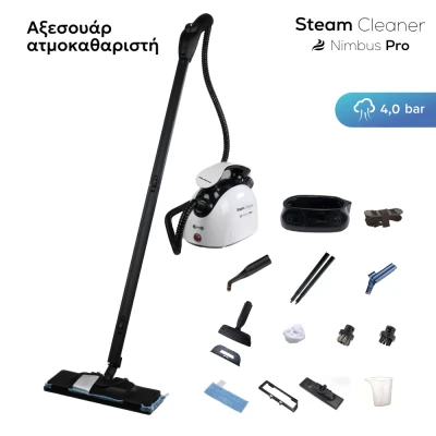 Ατμοκαθαριστής Telemax Nimbus Pro CB-03A 1500 Watt 4bar 1.1lt πλήρες με αξεσουάρ