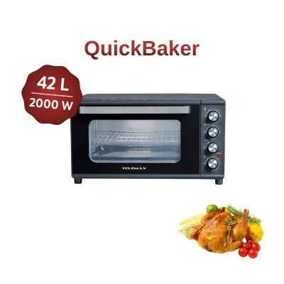 Ηλεκτρικό φουρνάκι 2000W 42Lt με λειτουργία αέρα Telemax Quickbaker TO-34V 59x34x41cm