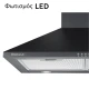 Απορροφητήρας κουζίνας καμινάδα 60cm Telemax TD0660 μαύρος με ροή 350m³/h πλάτος 60cm Απορροφητήρας κουζίνας καμινάδα 60cm Telemax TD0660 μαύρος με ροή 350m³/h πλάτος 60cm