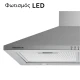 Απορροφητήρας κουζίνας τύπου καμινάδα 60cm Telemax TD0660 Inox με ισχύ 350m³/h