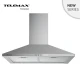 Απορροφητήρας κουζίνας τύπου καμινάδα 60cm Telemax TD0660 Inox με ισχύ 350m³/h