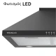Απορροφητήρας κουζίνας καμινάδα 60cm Telemax TD0860 μαύρο με ροή 500m³/h πλάτος 60cm