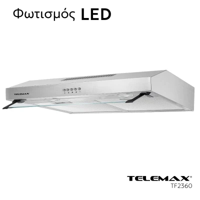 Απορροφητήρας κουζίνας ελεύθερος 60cm Telemax TF2360 Inox