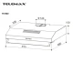 Απορροφητήρας κουζίνας ελεύθερος 60cm Telemax TF2360 Inox