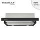 Απορροφητήρας κουζίνας συρόμενος 60cm Telemax TH0460 μαύρος με ροή 350m³/h