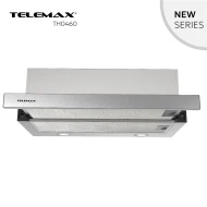 Απορροφητήρας κουζίνας συρόμενος 60cm Telemax TH0460 Inox με ροή 350m³/h