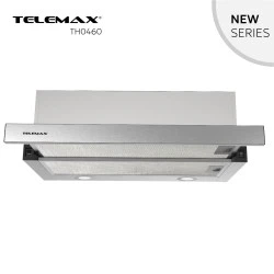 Απορροφητήρας κουζίνας συρόμενος 60cm Telemax TH0460 Inox με ροή 350m³/h