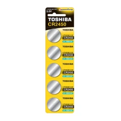 Μπαταρία Λιθίου TOSHIBA CR2450 3V 5 τεμ.(CR2450 CP-5C)