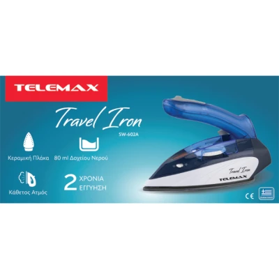 Σίδερο ταξιδιού Telemax Travel Iron SW-602A 1100W με δοχείο νερού 80ml
