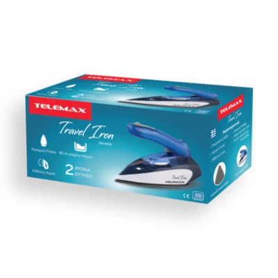 Σίδερο ταξιδιού Telemax Travel Iron SW-602A 1100W με δοχείο νερού 80ml