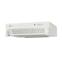 Απορροφητήρας λευκός TGC 160 WH 350m³/h με 3 επίπεδα απορρόφησης 68db & πλενόμενο φίλτρο αλουμινίου