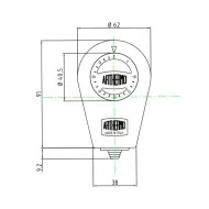 Θερμοστάτης επαφής - υδροστάτης 0-90°C ARTHERMO χωρίς αισθητήριο - πουράκι