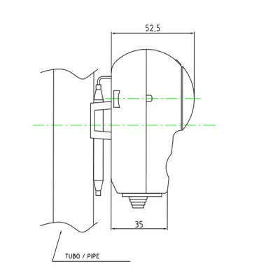 Θερμοστάτης επαφής - υδροστάτης 0-90°C ARTHERMO χωρίς αισθητήριο - πουράκι