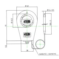 Θερμοστάτης επαφής μονός -35+35°C ARTHERMO ARTH093 εμβαπτιζόμενος 1/2