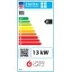 Σόμπα ξύλου μαντεμένια TGM-013 13kW με ευρύχωρο θάλαμο καύσης & φούρνο διαστάσεις Μ81xΠ45xΥ75cm