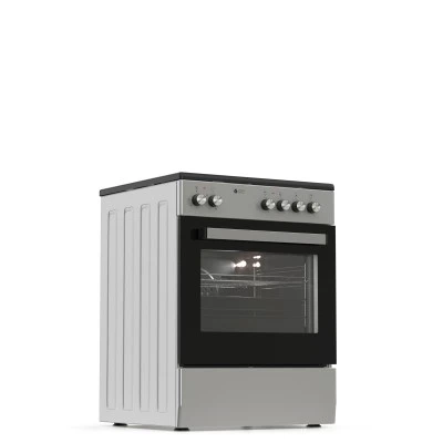 Ηλεκτρική κουζίνα  TGS CER600 S με 4 κεραμικές εστίες και 6 τρόπους ψησίματος 60lt