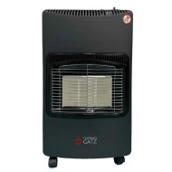 Θερμάστρα υγραερίου TG-FLD με θερμική ισχύ 4.2KW με αυτόματη ανάφλεξη ροδάκια για εύκολη μεταφορά σε μαύρο χρώμα