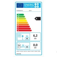 Σόμπα PELLET GSP 6 θερμική ισχύς  2,2-6,16 kw με ρύθμιση ανεμιστήρα σε 5 επίπεδα σε εκρού χρώμα μέγιστη κάλυψη 114τ.μ.