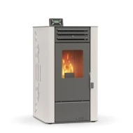 Σόμπα PELLET GSP 6 θερμική ισχύς  2,2-6,16 kw με ρύθμιση ανεμιστήρα σε 5 επίπεδα σε εκρού χρώμα μέγιστη κάλυψη 114τ.μ.