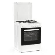 Κουζίνα μικτή TGS 3501 λευκή 3,7 kW με 3 εστίες αερίου, 1 ηλεκτρική εστία & ηλεκτρικό φούρνο 56lt διαστάσεις 60×83×60cm