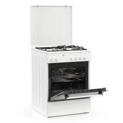 Κουζίνα μικτή TGS 3501 λευκή 3,7 kW με 3 εστίες αερίου, 1 ηλεκτρική εστία & ηλεκτρικό φούρνο 56lt διαστάσεις 60×83×60cm