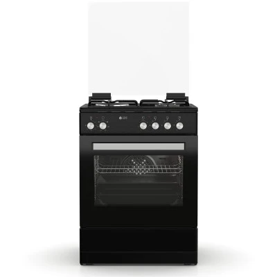 Κουζίνα μικτή TGS 3531 μαύρη 3,7 kW με 3 εστίες αερίου, 1 ηλεκτρική εστία & ηλεκτρικό φούρνο 60lt διαστάσεις 60×83×61cm