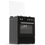 Κουζίνα μικτή TGS 3531 μαύρη 3,7 kW με 3 εστίες αερίου, 1 ηλεκτρική εστία & ηλεκτρικό φούρνο 60lt διαστάσεις 60×83×61cm