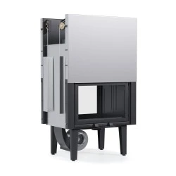 Ενεργειακό τζάκι αερόθερμο GST 80 διαμπερές 16,1kw απόδοση 74.59% με κεραμικό κρύσταλλο 4mm 95x75x157cm