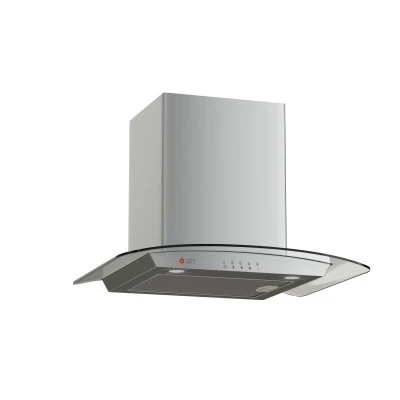 απορροφητήρας καμίνι TGC 1160 GL 60cm inox γυαλί με απορροφητικότητα 700m³/h & φίλτρο αλουμινίου Μ60xΥ43-65xΠ45cm