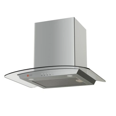 απορροφητήρας καμίνι TGC 1160 GL 60cm inox γυαλί με απορροφητικότητα 700m³/h & φίλτρο αλουμινίου Μ60xΥ43-65xΠ45cm