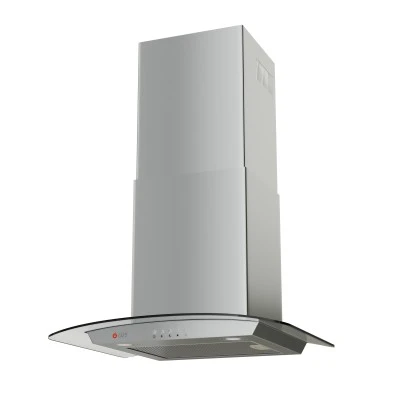 απορροφητήρας καμίνι TGC 1160 GL 60cm inox γυαλί με απορροφητικότητα 700m³/h & φίλτρο αλουμινίου Μ60xΥ43-65xΠ45cm
