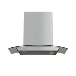 απορροφητήρας καμίνι TGC 1160 GL 60cm inox γυαλί με απορροφητικότητα 700m³/h & φίλτρο αλουμινίου Μ60xΥ43-65xΠ45cm