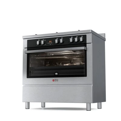 Ημιεπαγγελματική κουζίνα αερίου TGS PRO 2090 Full INOX IX με φούρνο 89lt & 5 εστίες αερίου 89,8×91×62,8 cm