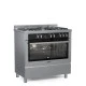 Ημιεπαγγελματική κουζίνα αερίου TGS PRO 2090 Full INOX IX με φούρνο 89lt & 5 εστίες αερίου 89,8×91×62,8 cm