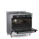 Ημιεπαγγελματική κουζίνα αερίου TGS PRO 2090 Full INOX IX με φούρνο 89lt & 5 εστίες αερίου 89,8×91×62,8 cm