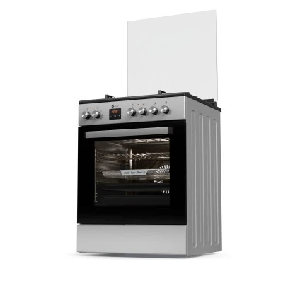 Κουζίνα μικτή TGS 3980 IX απόδοση 2,5 kW με 4 εστίες αερίου & ηλεκτρικό φούρνο 80lt 60×89,2×67cm