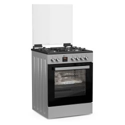 Κουζίνα μικτή TGS 3980 IX απόδοση 2,5 kW με 4 εστίες αερίου & ηλεκτρικό φούρνο 80lt 60×89,2×67cm