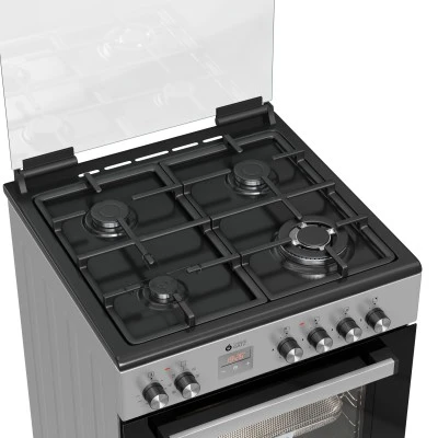 Κουζίνα μικτή TGS 3980 IX απόδοση 2,5 kW με 4 εστίες αερίου & ηλεκτρικό φούρνο 80lt 60×89,2×67cm
