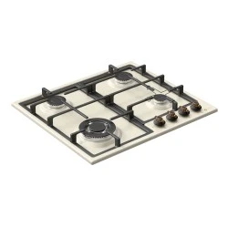 εστίες αερίου TGS 9533 BEIGE άνω πάγκου με καυστήρες SABAF για υγραέριο LPG ή φυσικό αέριο NG Π59×Υ11×Β52 cm